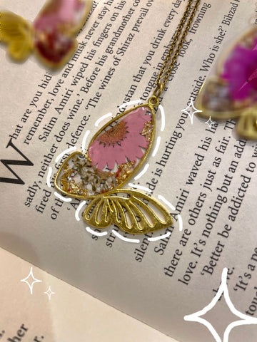 Petal Blush Butterfly Pendant
